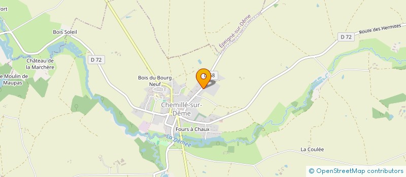 localisation de l'entreprise MONSIEUR PATRICE BELLANGER  CHEMILLE-SUR-DEME