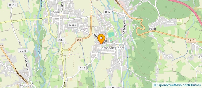 localisation de l'entreprise MONSIEUR PATRICE BENABEN  BARBAZAN-DEBAT