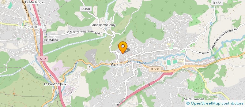 localisation de l'entreprise MONSIEUR PATRICE BENIGNI  AURIOL