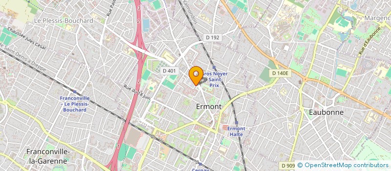 localisation de l'entreprise MONSIEUR PATRICE BENOIST  ERMONT