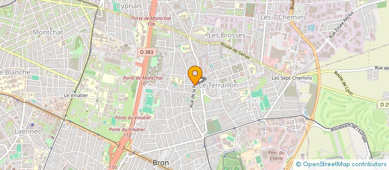 localisation de l'entreprise MONSIEUR PATRICE BENSADOUN  BRON