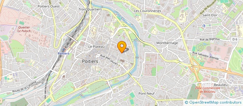 localisation de l'entreprise MONSIEUR PATRICE BERCIER à POITIERS