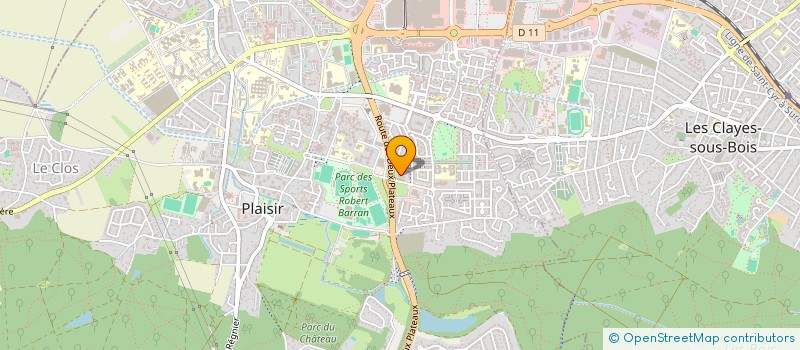 localisation de l'entreprise MONSIEUR PATRICE BERDOULAT  PLAISIR