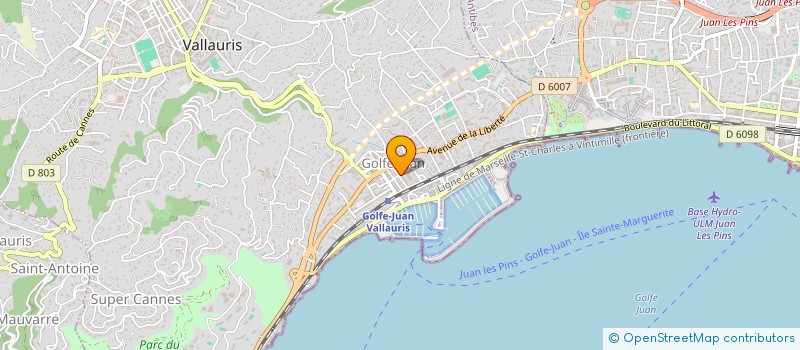localisation de l'entreprise MONSIEUR PATRICE BERGEL à ANTIBES