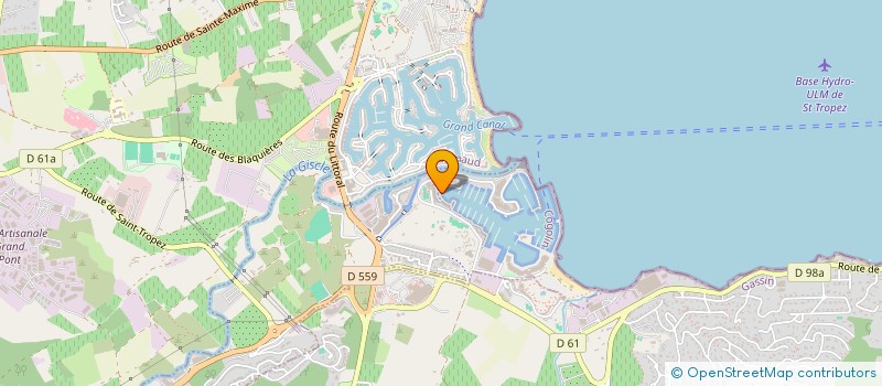 localisation de l'entreprise MONSIEUR PATRICE BERGON  GRIMAUD