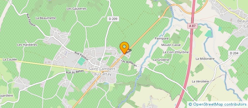 localisation de l'entreprise MONSIEUR PATRICE BERNIER  VAL-DU-LAYON