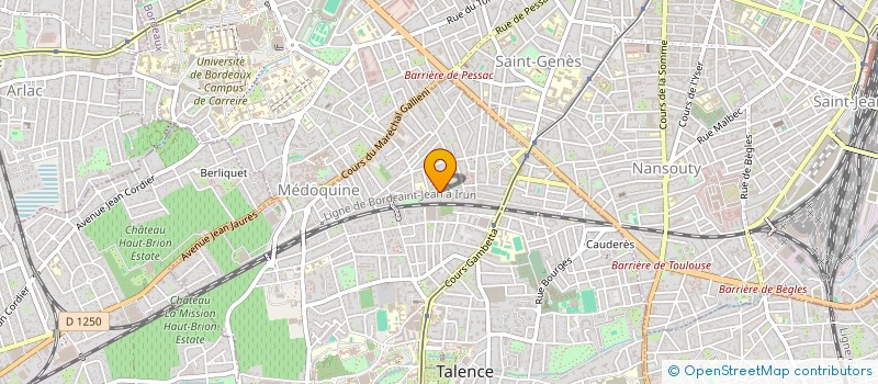localisation de l'entreprise MONSIEUR PATRICE BERTAUD DU CHAZAUD à TALENCE