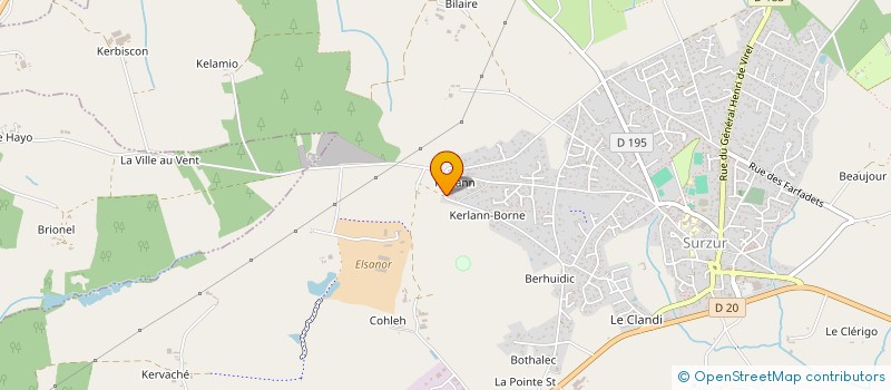 localisation de l'entreprise MONSIEUR PATRICE BERTIN à SURZUR