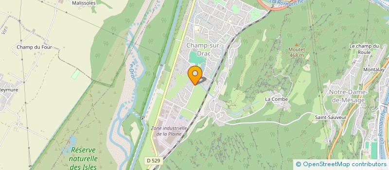 localisation de l'entreprise MONSIEUR PATRICE BESSAC  CHAMP-SUR-DRAC