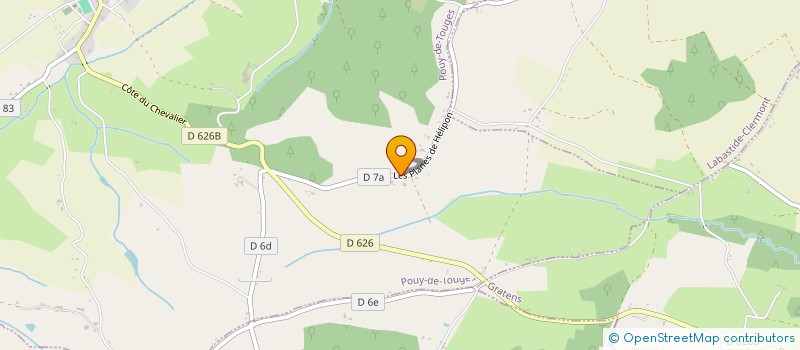 localisation de l'entreprise MONSIEUR PATRICE BEYT  POUY DE TOUGES