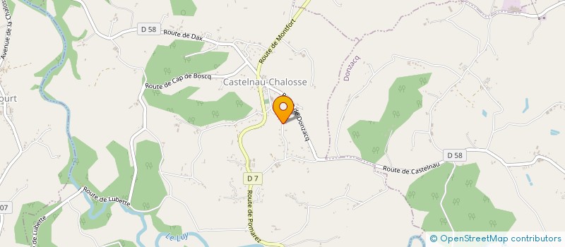 localisation de l'entreprise MONSIEUR PATRICE BIDART  CASTELNAU-CHALOSSE