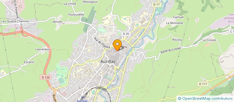 localisation de l'entreprise MONSIEUR PATRICE BIEUYLAIGUE à AURILLAC