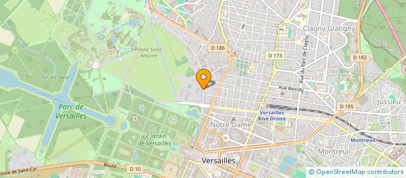 localisation de l'entreprise MONSIEUR PATRICE BILLAUD à VERSAILLES