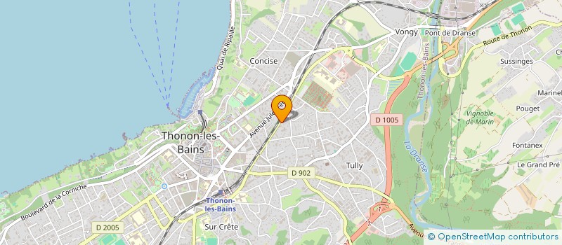 localisation de l'entreprise MONSIEUR PATRICE BLANC à THONON-LES-BAINS