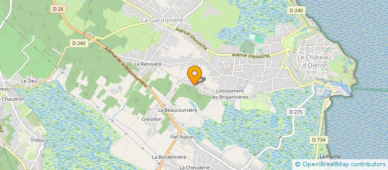 localisation de l'entreprise MONSIEUR PATRICE BLANCHARD  LE CHATEAU-D'OLERON