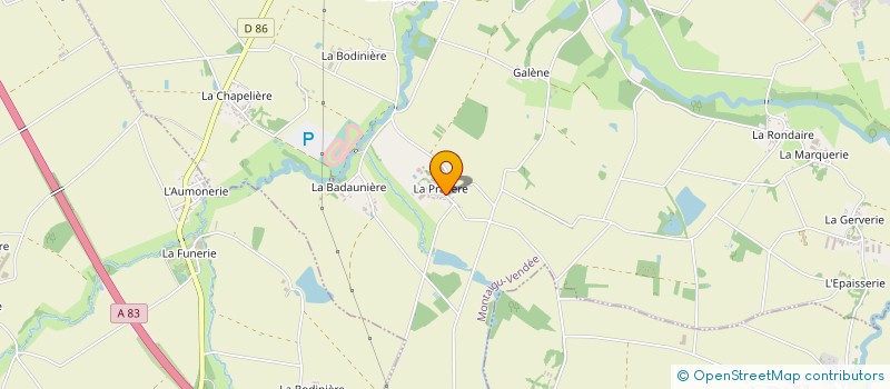 localisation de l'entreprise MONSIEUR PATRICE BLANLOEIL à MONTAIGU-VENDEE