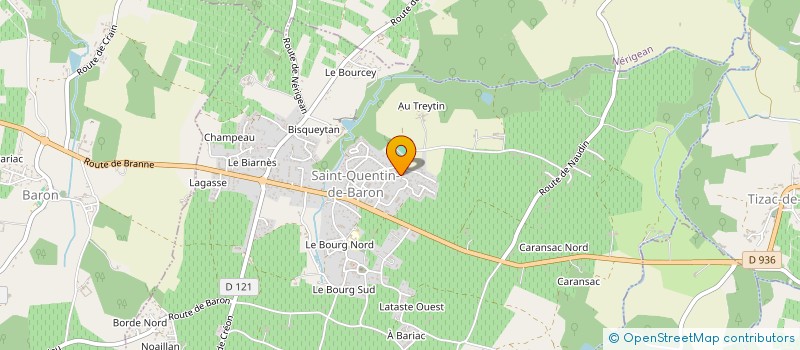 localisation de l'entreprise MONSIEUR PATRICE BLINDRON  SAINT-QUENTIN-DE-BARON