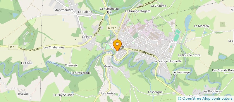 localisation de l'entreprise MONSIEUR PATRICE BLINET à BOUSSAC