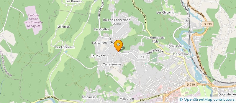 localisation de l'entreprise MONSIEUR PATRICE BOISSEAU  CHANCELADE