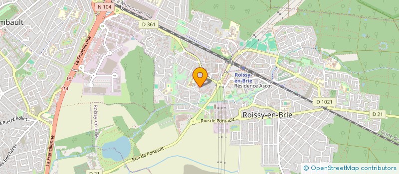 localisation de l'entreprise MONSIEUR PATRICE BOIZARD à ROISSY-EN-BRIE