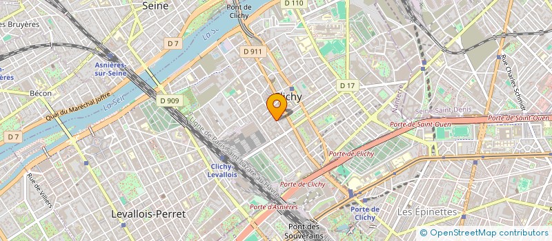 localisation de l'entreprise MONSIEUR PATRICE BONDURAND à CLICHY