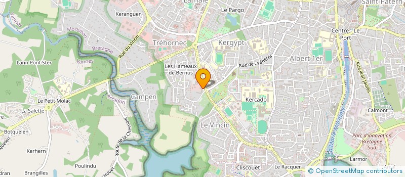 localisation de l'entreprise MONSIEUR PATRICE BONIN à VANNES