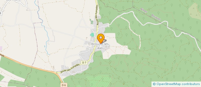 localisation de l'entreprise MONSIEUR PATRICE BONNAFOUX  BROUZET-LES-ALES