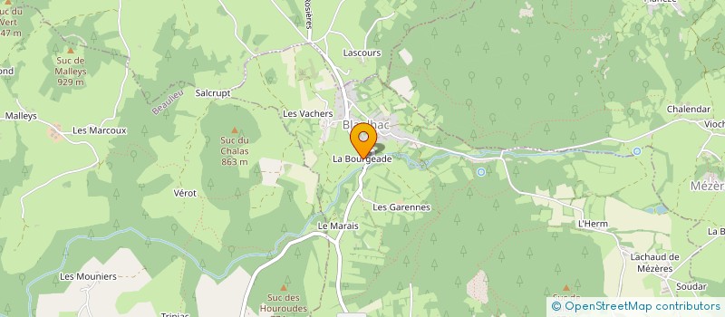 localisation de l'entreprise MONSIEUR PATRICE BONNAUD  ROSIERES