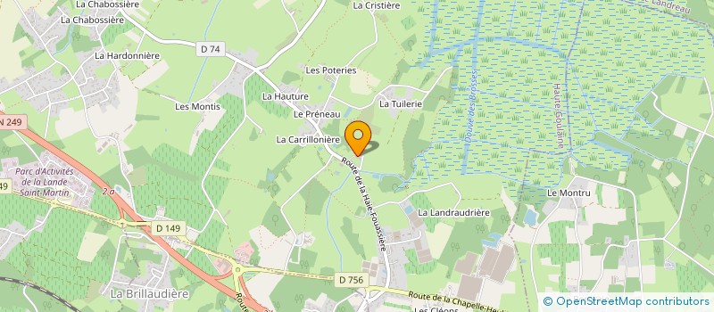 localisation de l'entreprise MONSIEUR PATRICE BONNET  HAUTE-GOULAINE