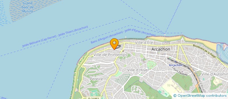 localisation de l'entreprise MONSIEUR PATRICE BOSCHER  ARCACHON