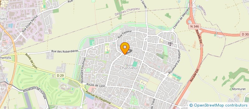 localisation de l'entreprise MONSIEUR PATRICE BOUKHATEB  CHASSIEU