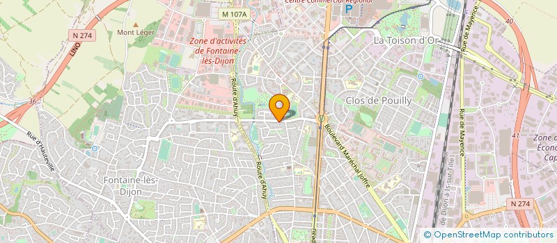 localisation de l'entreprise MONSIEUR PATRICE BOURDIER à DIJON
