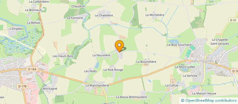 localisation de l'entreprise MONSIEUR PATRICE BOURE à LES TOUCHES