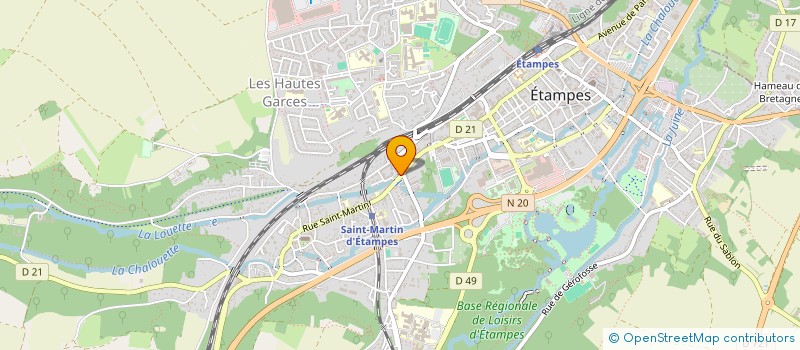 localisation de l'entreprise MONSIEUR PATRICE BOURGOIN  ETAMPES