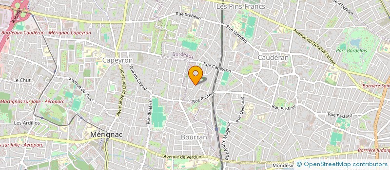 localisation de l'entreprise MONSIEUR PATRICE BOUSCAILLOU à BORDEAUX