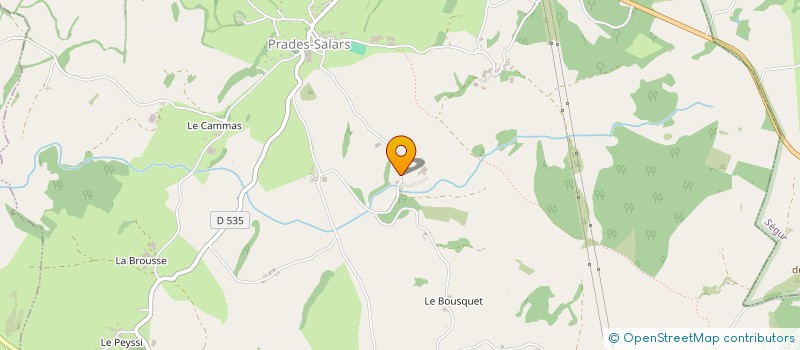 localisation de l'entreprise MONSIEUR PATRICE BOUSSAGUET  PRADES-SALARS