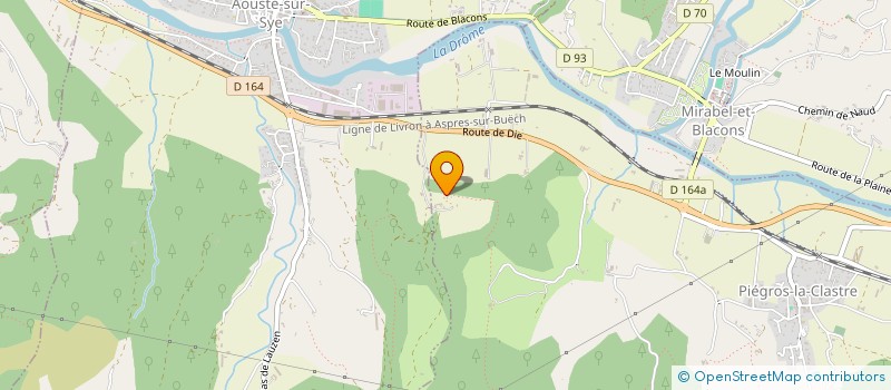 localisation de l'entreprise MONSIEUR PATRICE BOUVAT à PIEGROS-LA-CLASTRE
