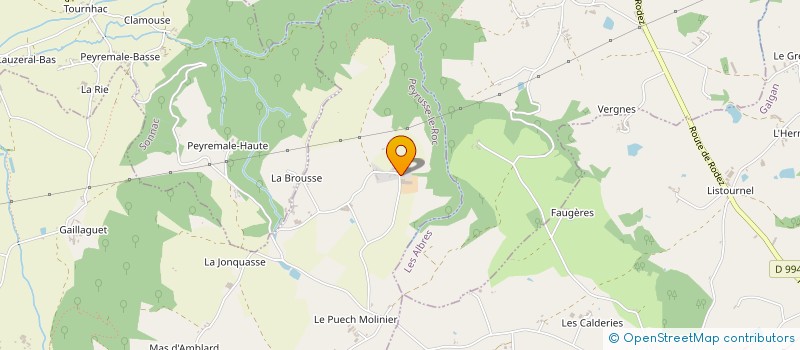 localisation de l'entreprise MONSIEUR PATRICE BOYE  PEYRUSSE-LE-ROC