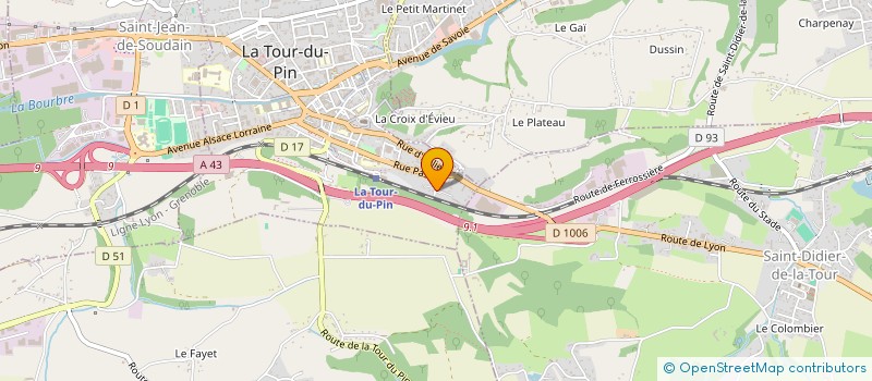 localisation de l'entreprise MONSIEUR PATRICE BOYER  LA TOUR-DU-PIN