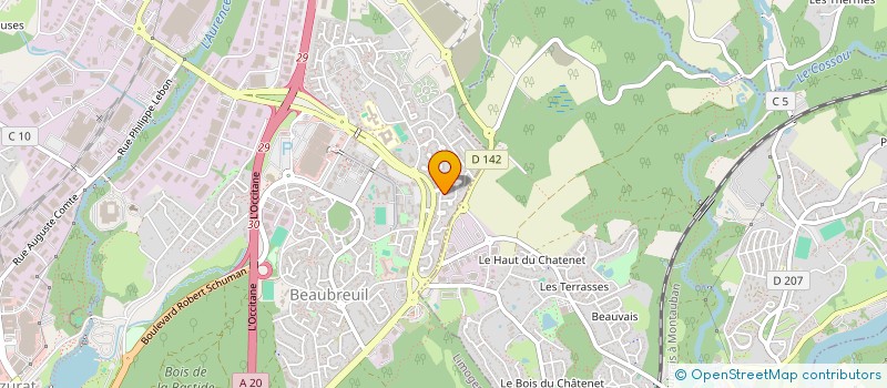 localisation de l'entreprise MONSIEUR PATRICE BREFFY à LIMOGES