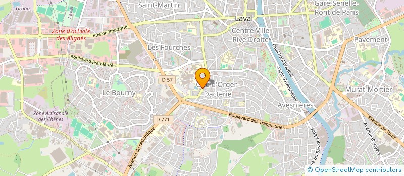 localisation de l'entreprise MONSIEUR PATRICE BRETONNIERE à LAVAL