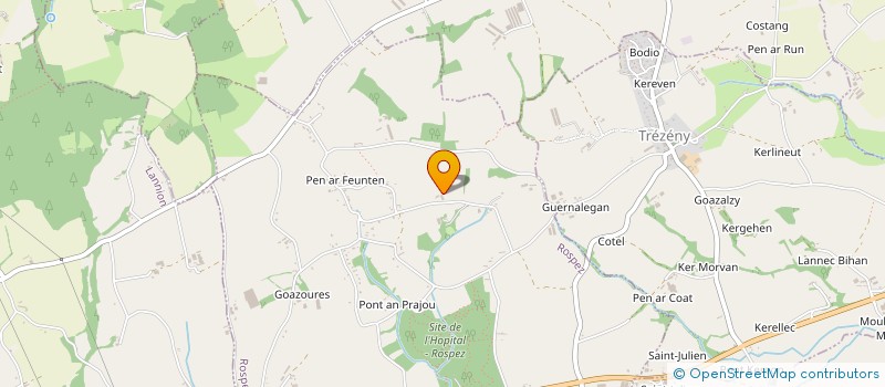 localisation de l'entreprise MONSIEUR PATRICE BRIAND  ROSPEZ