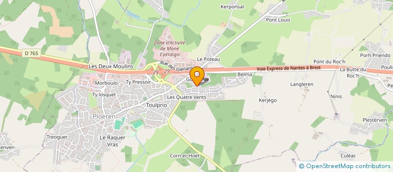 localisation de l'entreprise MONSIEUR PATRICE BRIEND  PLOEREN