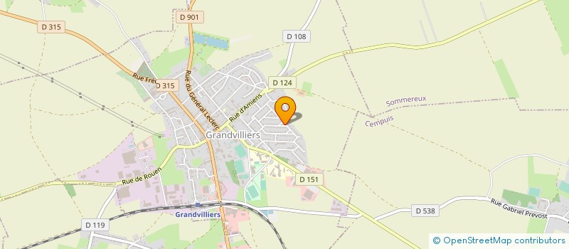 localisation de l'entreprise MONSIEUR PATRICE BRUN  GRANDVILLIERS