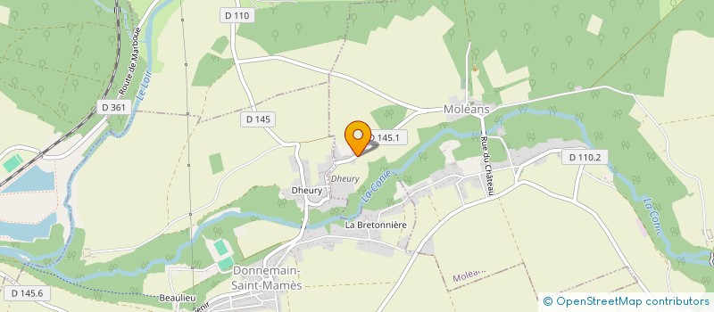 localisation de l'entreprise MONSIEUR PATRICE BRUNEAU à MOLEANS