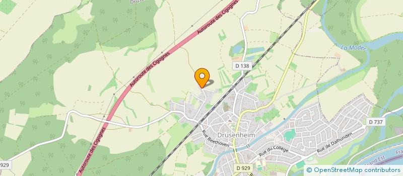 localisation de l'entreprise MONSIEUR PATRICE BUR  DRUSENHEIM