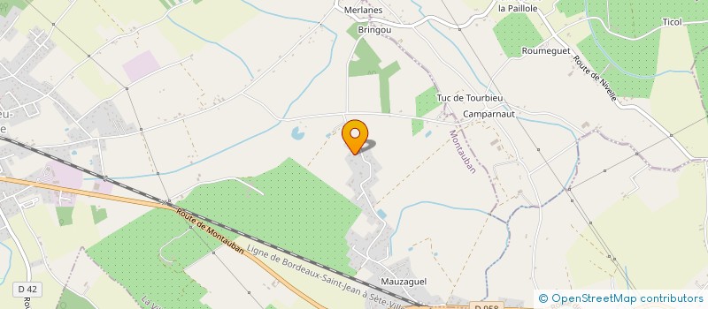 localisation de l'entreprise MONSIEUR PATRICE BUREAU  LA VILLE-DIEU-DU-TEMPLE