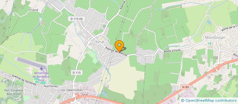 localisation de l'entreprise MONSIEUR PATRICE CAMINADE  YVRAC