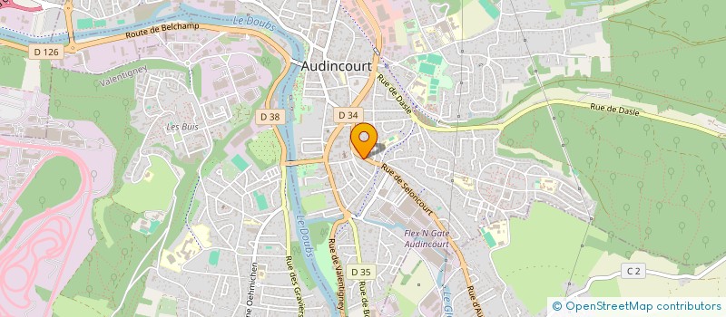 localisation de l'entreprise MONSIEUR PATRICE CANELLA  AUDINCOURT