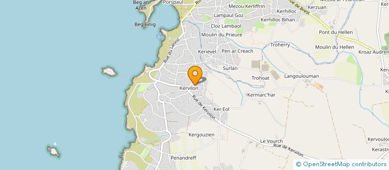 localisation de l'entreprise MONSIEUR PATRICE CARAES  PLOUARZEL